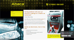 Desktop Screenshot of abacaautoelectrics.co.uk